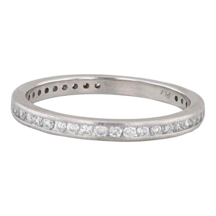 036ctw diamond wedding band 900 platinum stackable ring 0505