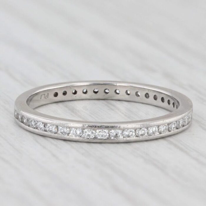 036ctw diamond wedding band 900 platinum stackable ring 5643