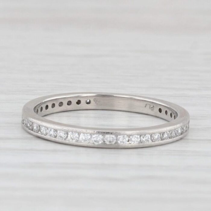 036ctw diamond wedding band 900 platinum stackable ring 6822