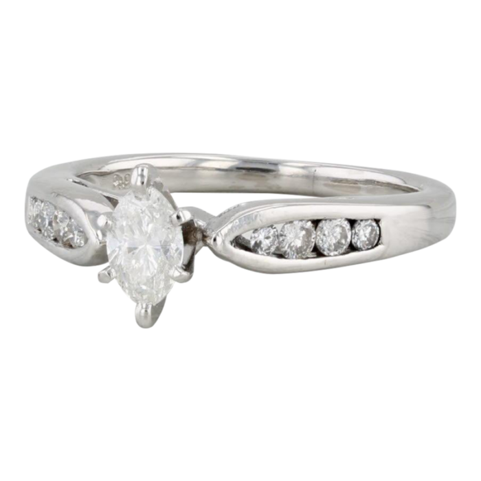 042ctw marquise diamond engagement ring platinum size 55 0638