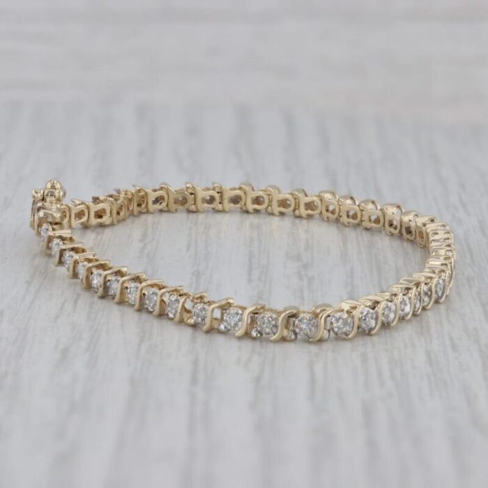 050ctw diamond tennis bracelet 14k yellow gold 7 36mm 1810