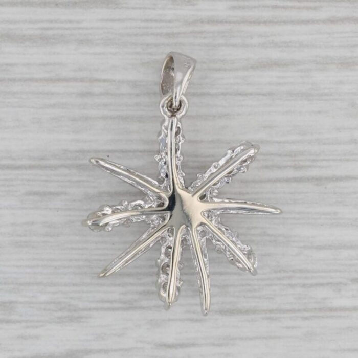 073ctw diamond star pendant 18k white gold 8341