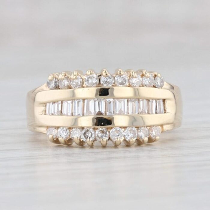 075ctw diamond ring 14k yellow gold size 725 7231