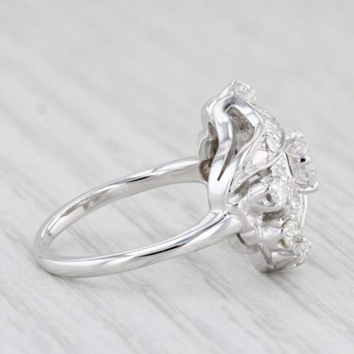 078ctw diamond ring 14k white gold size 625 engagement vintage 3188