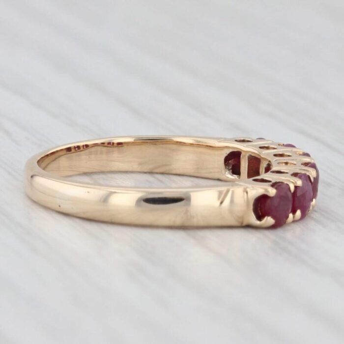 120ctw ruby stackable ring 18k yellow gold size 725 3344