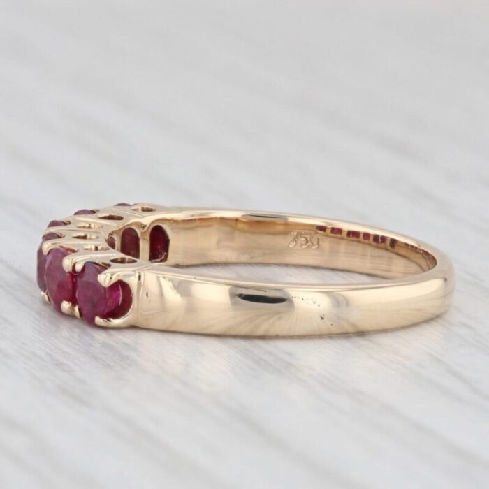 120ctw ruby stackable ring 18k yellow gold size 725 5765