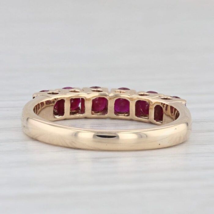 120ctw ruby stackable ring 18k yellow gold size 725 8829