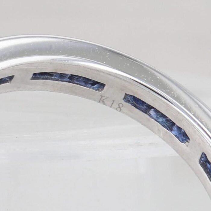 150ctw blue sapphire eternity band 18k white gold size 5 wedding ring 2802 scaled