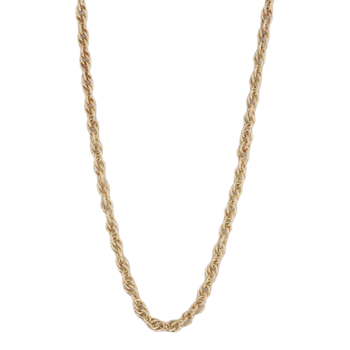 1775 17mm rope chain necklace 18k yellow gold 1243