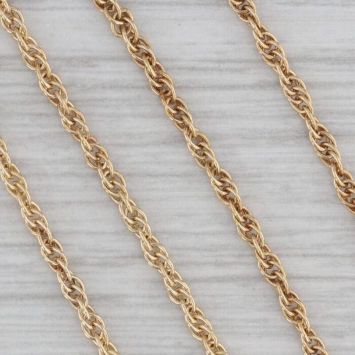 1775 17mm rope chain necklace 18k yellow gold 4083