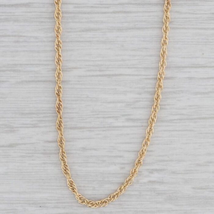 1775 17mm rope chain necklace 18k yellow gold 5736