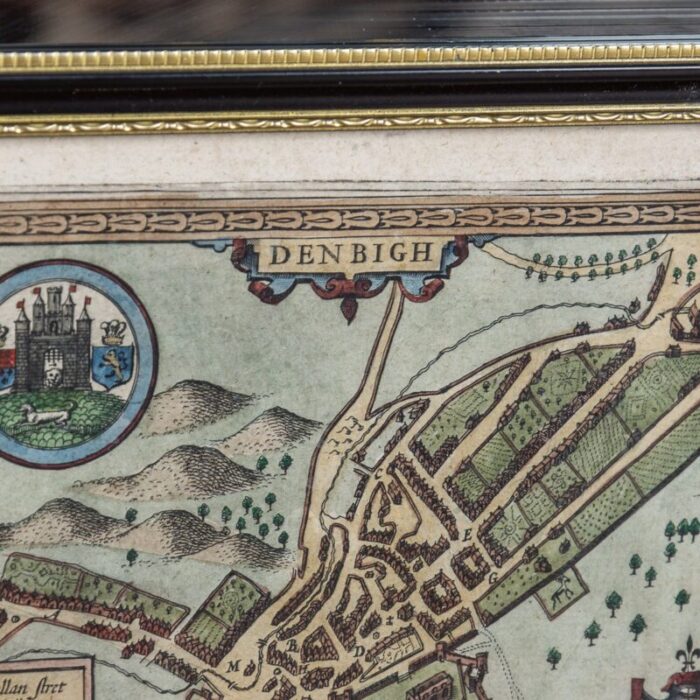 17th century map of denbighshire by john speed 1610s 5