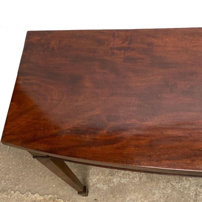 18th century english george iii mahogany veneer bowfront serving table 1051