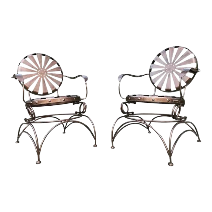 1930s francois carre porch rockers set of 2 7959