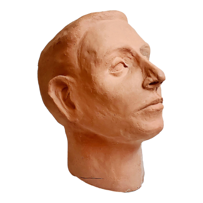 1940s terracotta head sculpture 6891