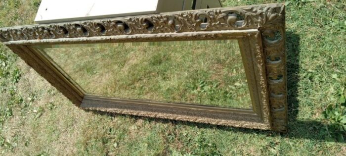 19th century carved giltwood frame wall mirror 2529