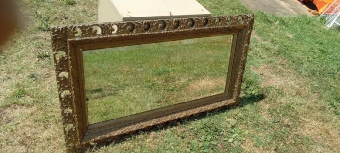 19th century carved giltwood frame wall mirror 2567