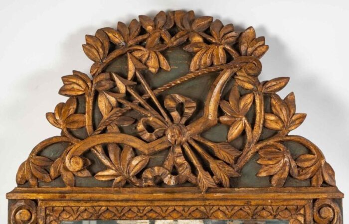 19th century carved wood mirror in the style of louis xvi 5