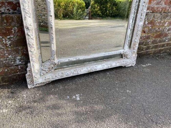 19th century french carved wood and gesso mirror 2871