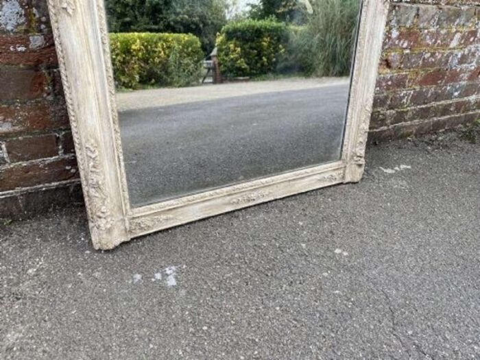 19th century french carved wood and gesso mirror 5109