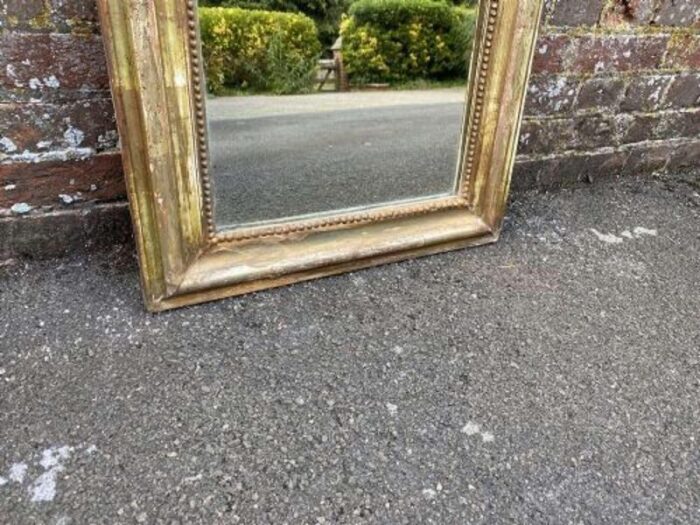 19th century french carved wood and gesso mirror 7045