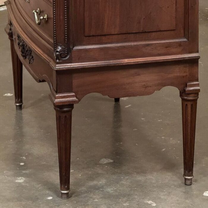 19th century french louis xvi mahogany onyx top commode 0496