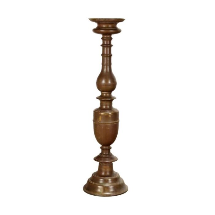 19th or 20th century bronze candleholder italy 1