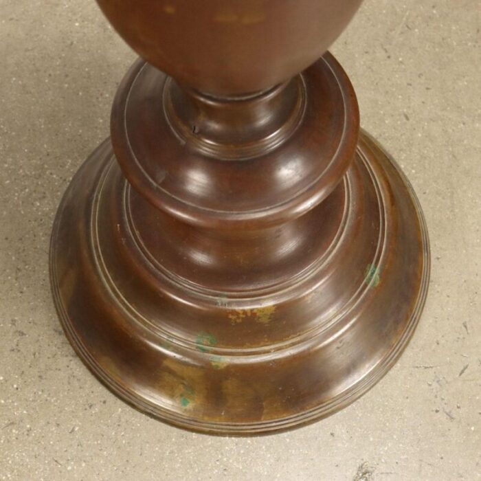 19th or 20th century bronze candleholder italy 6