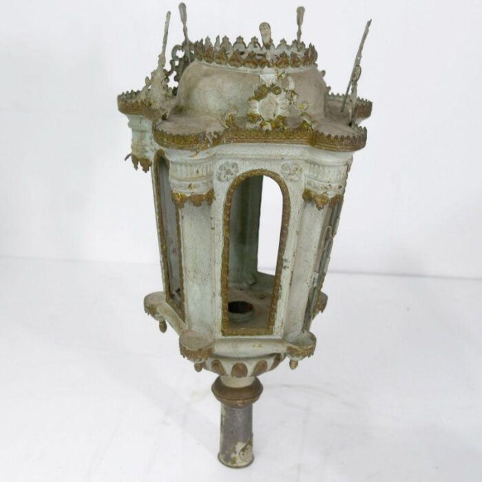 19th century processional lantern in lacquered sheet metal 2 master