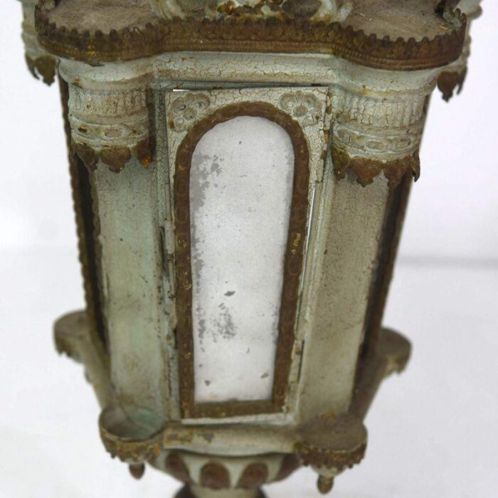 19th century processional lantern in lacquered sheet metal 4 master