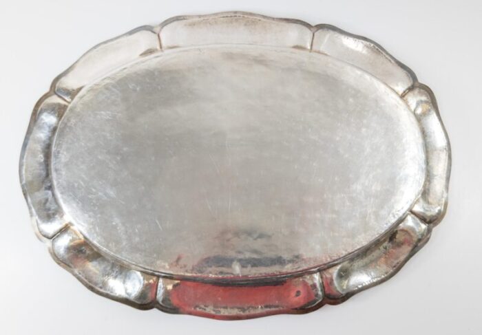 20th century arts and crafts sterling silver hand hammered serving tray 1271