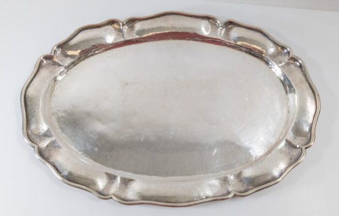 20th century arts and crafts sterling silver hand hammered serving tray 9073