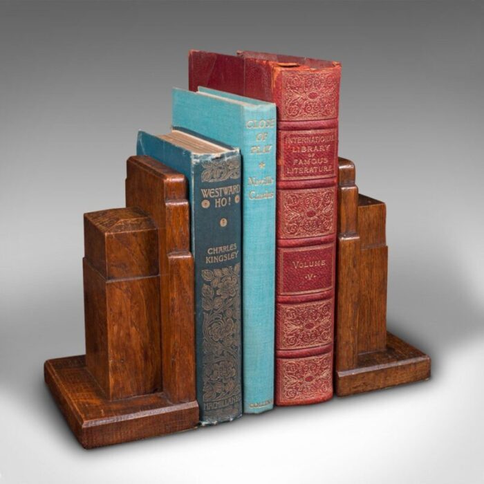 20th century decorative bookends 1930s set of 2 8