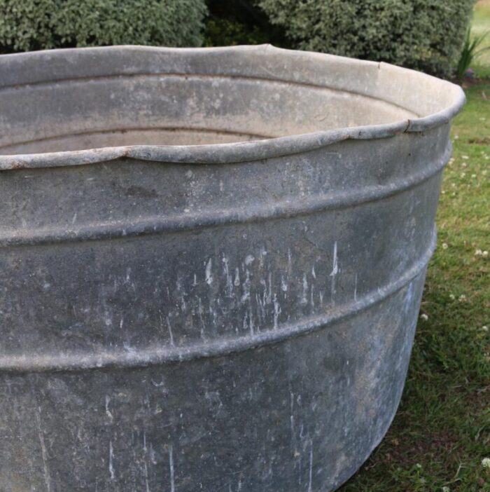 20th century galvanised planter 4