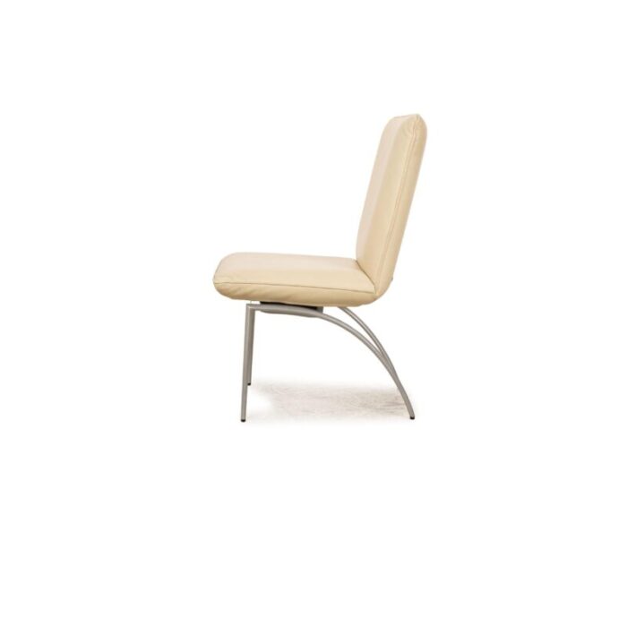 7000 leather chairs in cream from rolf benz 6477