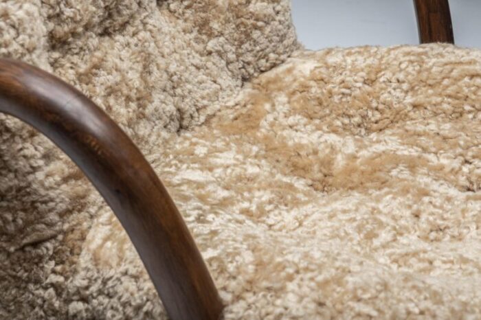 Clam Chair in Sheepskin by Philip Arctander Goldwood 10 master