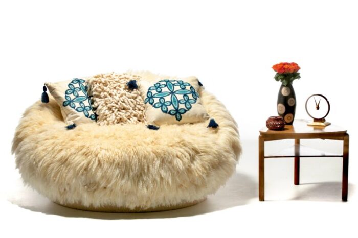 MCM Sheepskin Hide Chair with Shearling master