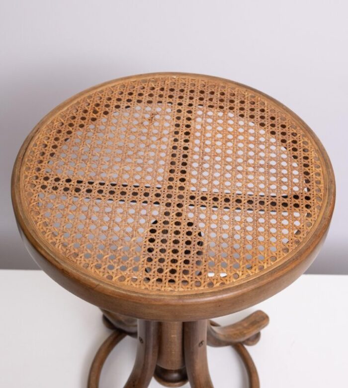 adjustable piano stool in beech by michael thonet for gebruder thonet vienna gmbh 1960s 4507