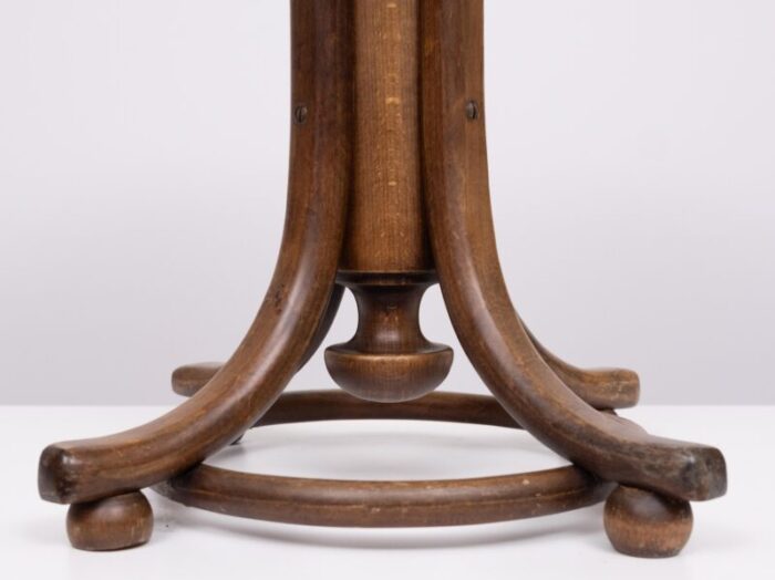 adjustable piano stool in beech by michael thonet for gebruder thonet vienna gmbh 1960s 9347