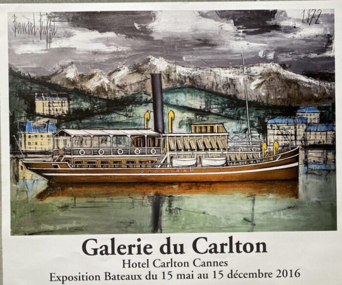 after bernard buffet boat 20th 21st century exhibition poster 1