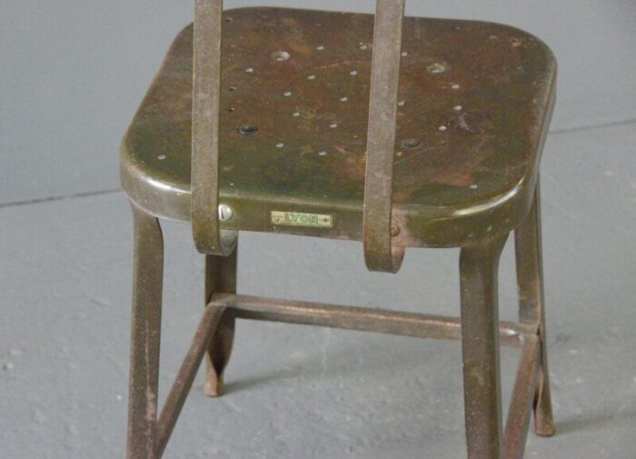 american industrial chair by lyon 1930s 9724