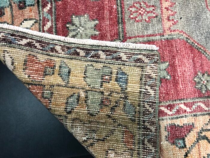 anatolian wool vintage oushak rug 10