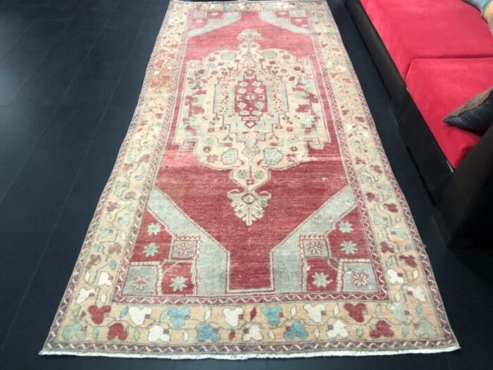 anatolian wool vintage oushak rug 3