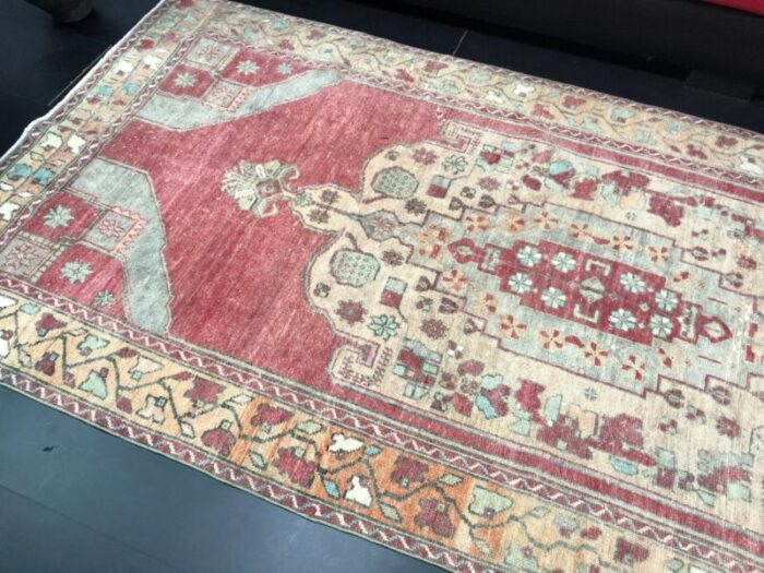 anatolian wool vintage oushak rug 6