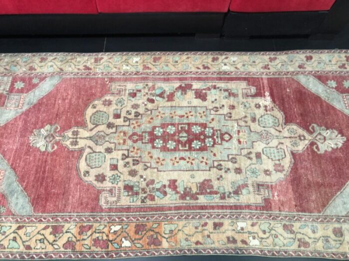 anatolian wool vintage oushak rug 8