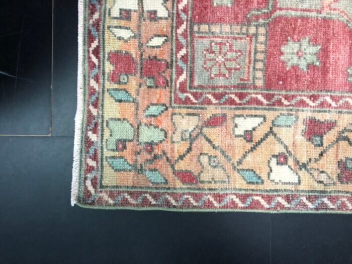 anatolian wool vintage oushak rug 9