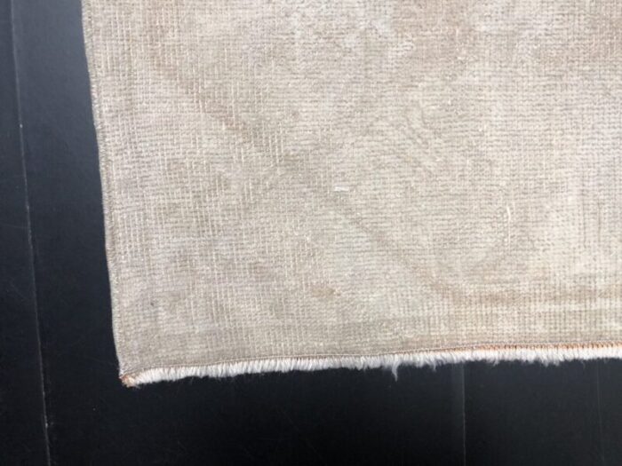 antique beige wool runner rug 9