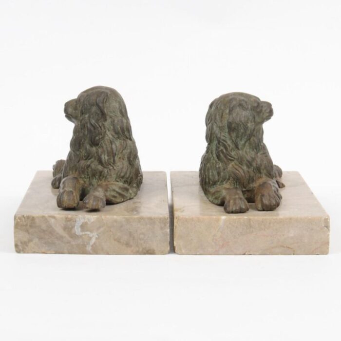 antique cast iron dog figures set of 2 7