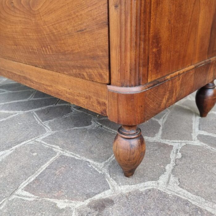 antique chests of drawers in walnut 1850 set of 2 0988