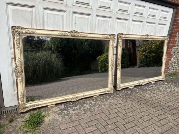 antique french louis philippe mirrors 19th century set of 2 7226